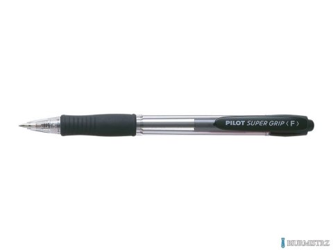 Długopis olejowy automatyczny PILOT SUPER GRIP czarny PIBPGP-10R-B