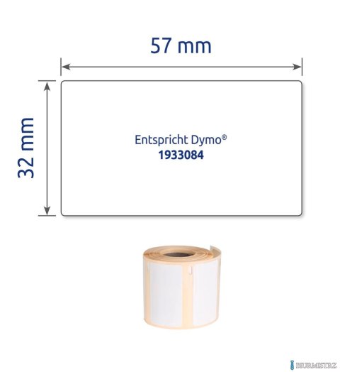 Etykiety Heavy Duty A1933084 32 x 57 400 et. w rolce do termodruku, poliestrowe, trwałe, białe, Avery Zweckform