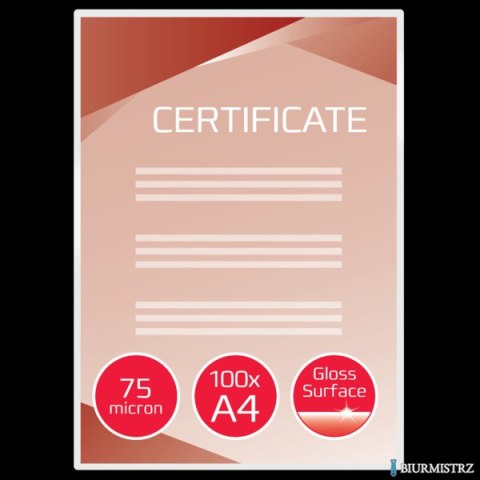 Folia do laminacji GBC A4 75 mikr (100szt) - EZ 3740400