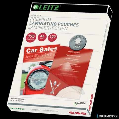 Folia do laminacji Leitz UDT A4 175 mic., 100 szt., 74830000