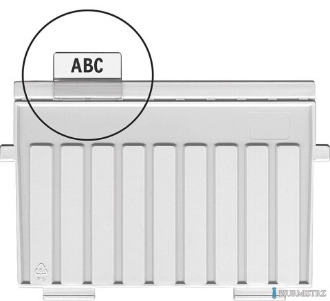 Indeksy do przekładek HAN KARTEI, PVC transparentne 9001-00