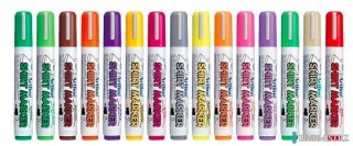 Marker perm. T-SHIRT czarny AR-002 32 TOMA