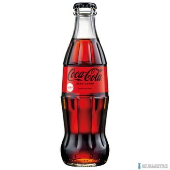 Napój COCA COLA ZERO 0.25L butelka szklana 24szt. + skrzynka
