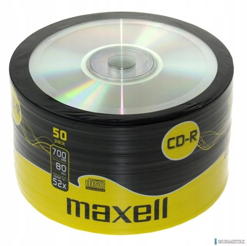 Płyta MAXELL CD-R 700MB 52x (50szt) SP shrink, bulk 624036.40