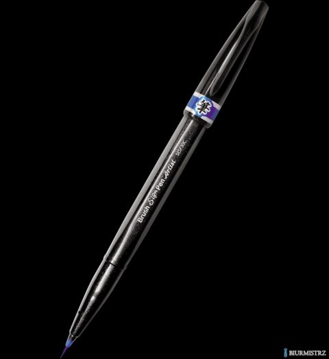 Precyzyjny pędzelek do kaligrafii i liternictwa Brush SignPen Artist niebieski SESF30-C PENTEL