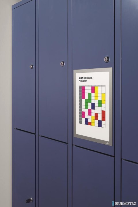 Ramka magnetyczna A4 srebrna (5szt.) DURABLE 486923