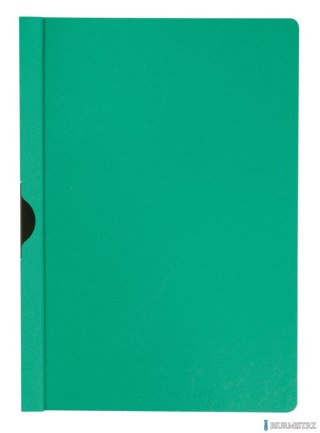Skoroszyt Q-CONNECT z metalowym klipsem, PP, A4, 200/350mikr., zielony