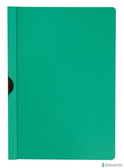 Skoroszyt Q-CONNECT z metalowym klipsem, PP, A4, 200/350mikr., zielony