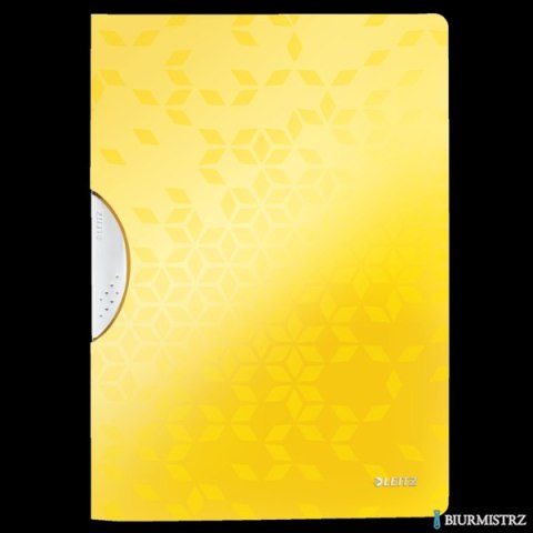 Skoroszyt z klipsem Leitz WOW, żółty 41850016