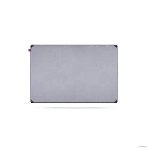 Tablica filcowa MEMOBE IDEA, Powierzchnia popielata, rama aluminiowa EDGE, 90X60 CM MITF090060.81.60.51