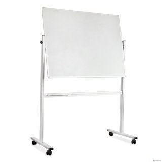 Tablica mobilna obrotowa suchościeralna-magnetyczna 150x100 TOS1510 ECO dwustronna 2x3 mobilna