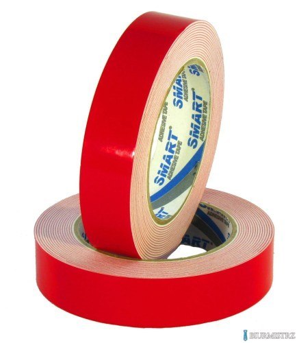 Taśma dwustronna piankowa II 19mm x 5m 5320 biało/czerwona SMART