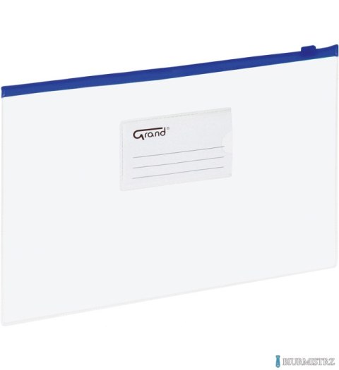 Teczka kopertowa zamek EC007B, niebieska, A5 EAGLE 120-1472 suwak