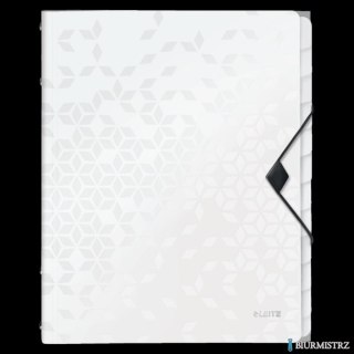 Teczka segregująca 12 przekładek PP Leitz WOW, biała 46340001