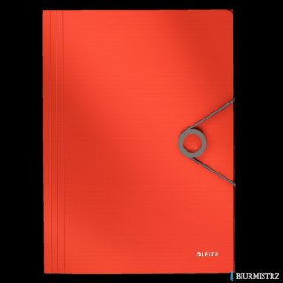 Teczka z gumką PP LEITZ SOLID A4 jasnoczerwona 45631020