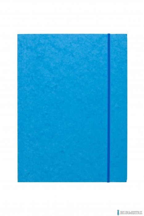 Teczka z gumką prostą DOTTS A4 preszpan jasna niebieska 390g