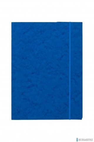 Teczka z gumką prostą DOTTS A4 preszpan niebieska 390g