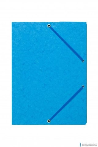 Teczka z gumką rogi DOTTS A4 preszpan jasna niebieska 390g