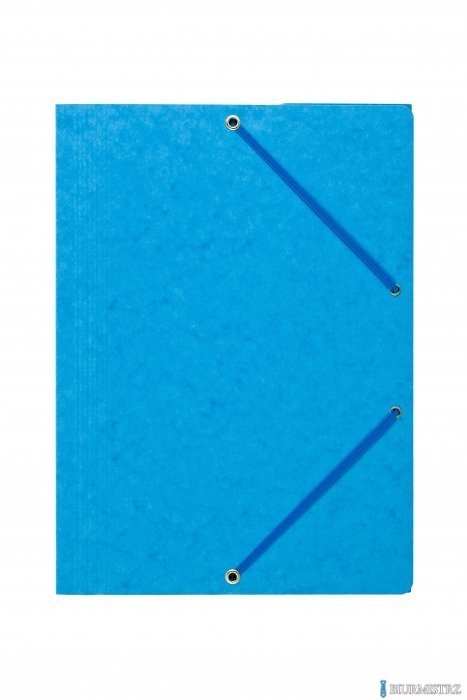 Teczka z gumką rogi DOTTS A4 preszpan jasna niebieska 390g