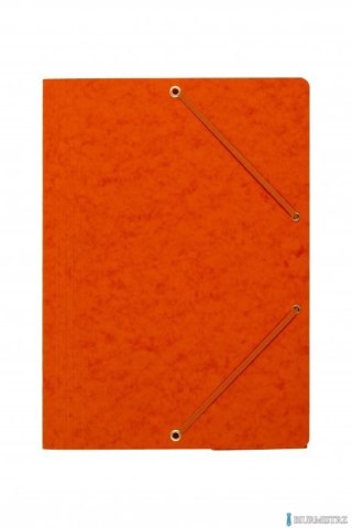 Teczka z gumką rogi DOTTS A4 preszpan pomarańczowa 390g