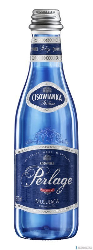 Woda CISOWIANKA 0.3l Perlage gazowana szkło karton 24 szt