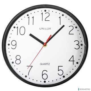 Zegar UNILUX NESSY, średnica 25 cm czarny 400155846