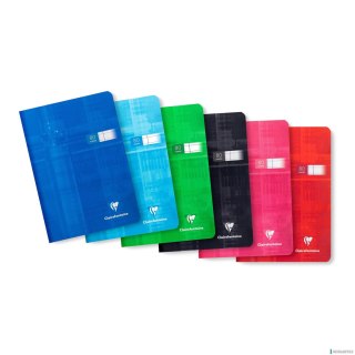 Zeszyt A5 80 kartek, w linie, papier 90g, mix kolorów CLAIREFONTAINE 63565AMXC