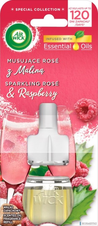 AIR WICK odświeżacz Elektryczny wkład 19ml Musująca Rose z Maliną 05635
