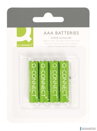 Baterie super-alkaliczne AAA, LR03, 1,5V, 4szt., typu Q-CONNECT KF00488
