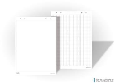 Blok do flipcharta 100x65 biały 20arkuszy gładki INTERDRUK