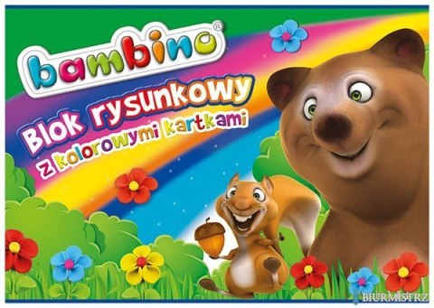Blok rys. z kolor. kart. A4,16k BAMBINO *2878 ST.MAJEWSKI