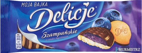 Ciastka DELICJE Szampańskie jagoda 147g