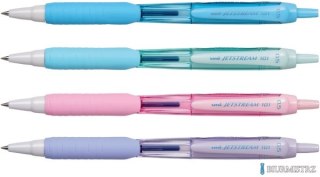 Długopis kulkowy różowa obudowa, niebieski SXN-101 UNI Jetstream