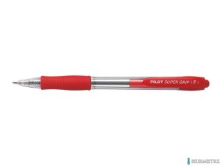 Długopis olejowy automatyczny PILOT SUPER GRIP czerwony PIBPGP-10R-R