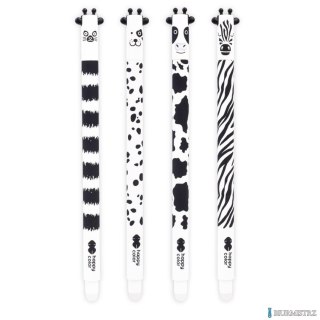 Długopis wymazywalny BLACK&WHITE, 0.5mm, niebieski, Happy Color HA 4120 01BW-3