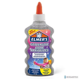 Elmers klej brokatowy, srebrny, zmywalny i przyjazny dzieciom, 177ml, 2077255
