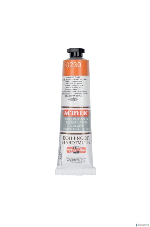 Farba akrylowa 162728 DARK ORANGE (c.pomarańczowa) 0230 40ml. KOH-I-NOOR
