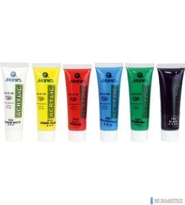 Farby akrylowe 81306 B - 6 kolorów MARIES 30ml 170-2153