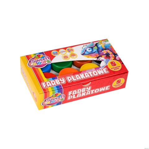Farby plakatowe 8 kolorów 20ml Sweet Colours 00461 OTOCKI