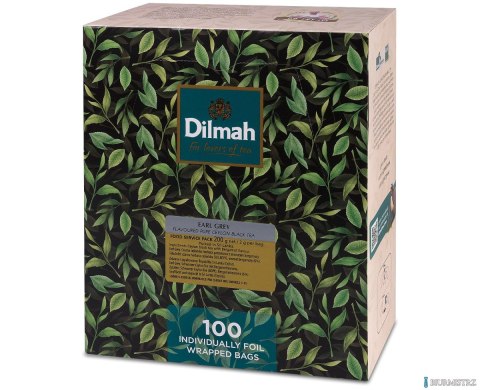 Herbata DILMAH EARL GREY 100 kopert x2g czarna z zawieszką