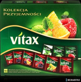 Herbata VITAX KOLEKCJA PRZYJE.MIX owoc 90kop 9 smaków