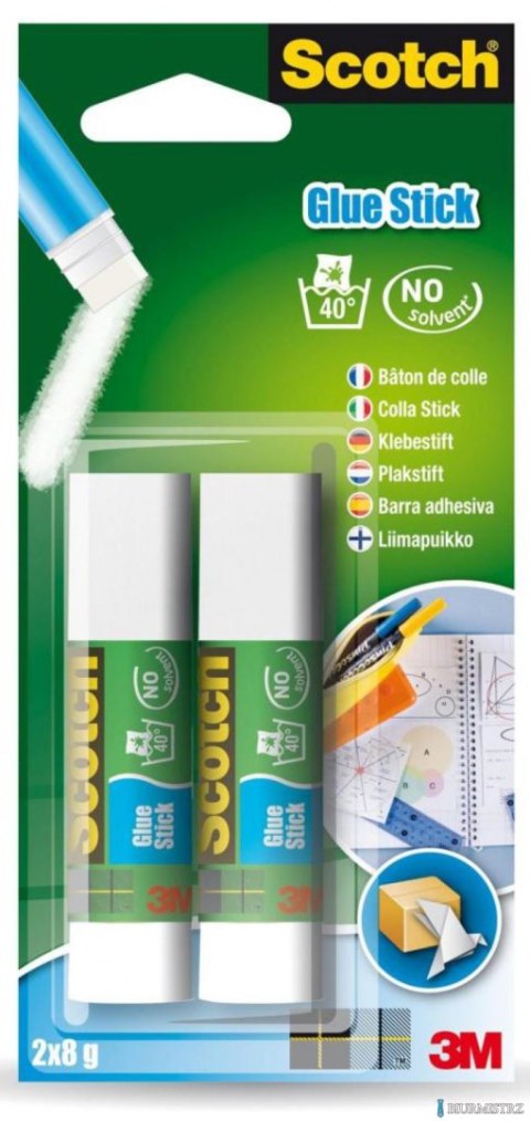 Klej w sztyfcie SCOTCH_ (2x6208D) Office, zawieszka, 2szt., 2x8g, 3M-UU008295139
