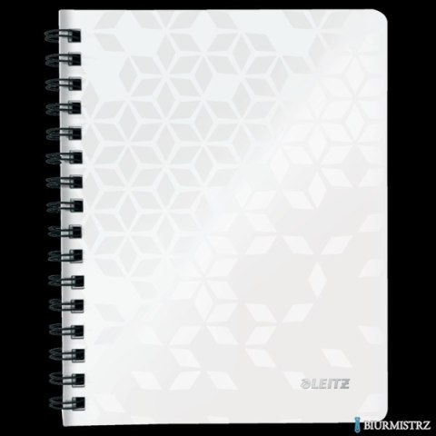 Kołonotatnik w kratkę A5 PP Leitz WOW, biały 46410001