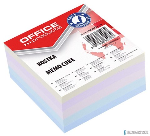 Kostka klejona, 85x85x40mm, mix kolorów, typu OFFICE PRODUCTS 14053311-99