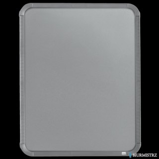 Magnetyczna tabliczka suchościeralna Nobo 280x360mm, srebrna QB05442CD
