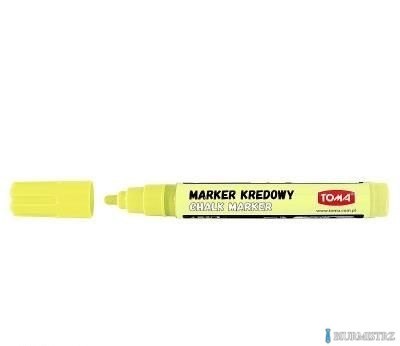 Marker kredowy, końcówka okrągła 4,5mm, 8g tuszu pastelowy żółty TO-292 Toma