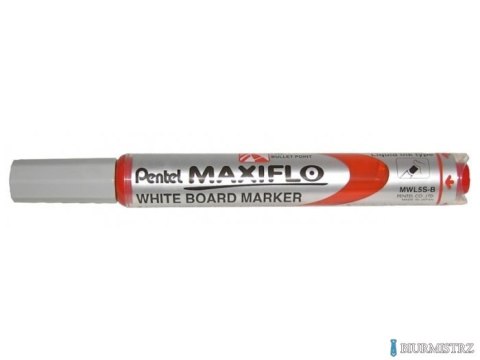 Marker suchościeralny czerwony MWL5SB PENTEL MAXIFLO (z tłoczkiem)