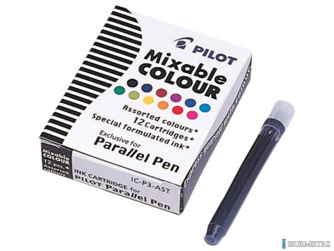 Naboje PARALLEL mix IC-P3-S6-AST PILOT 12 szt.