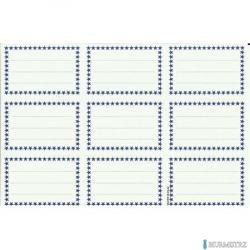 Naklejki na zeszyt białe (25) MB POLSYR z obramówką (X)