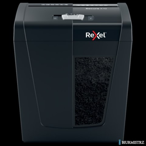 Niszczarka Rexel Secure X10 (P-4), 10 kartek, 18 l kosz, 2020124EU